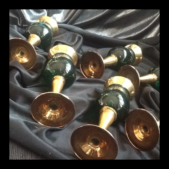 From ITALY Heavily Gold Encrusted Carafe set with 6 goblets possibly MURANO - Picture 5 of 7